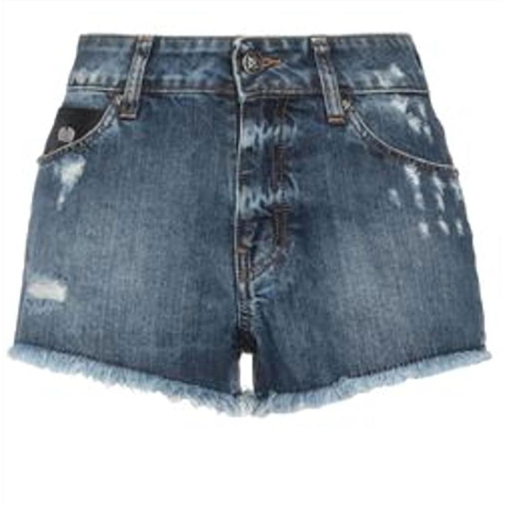 NEW JOHN RICHMOND women's denim shorts in blue